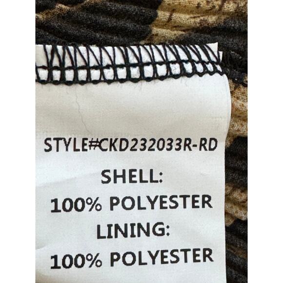 New ~ MELLODAY Nordstrom Multicolor Animal Print Ruffle Mini Dress FALL Small - Picture 8 of 8